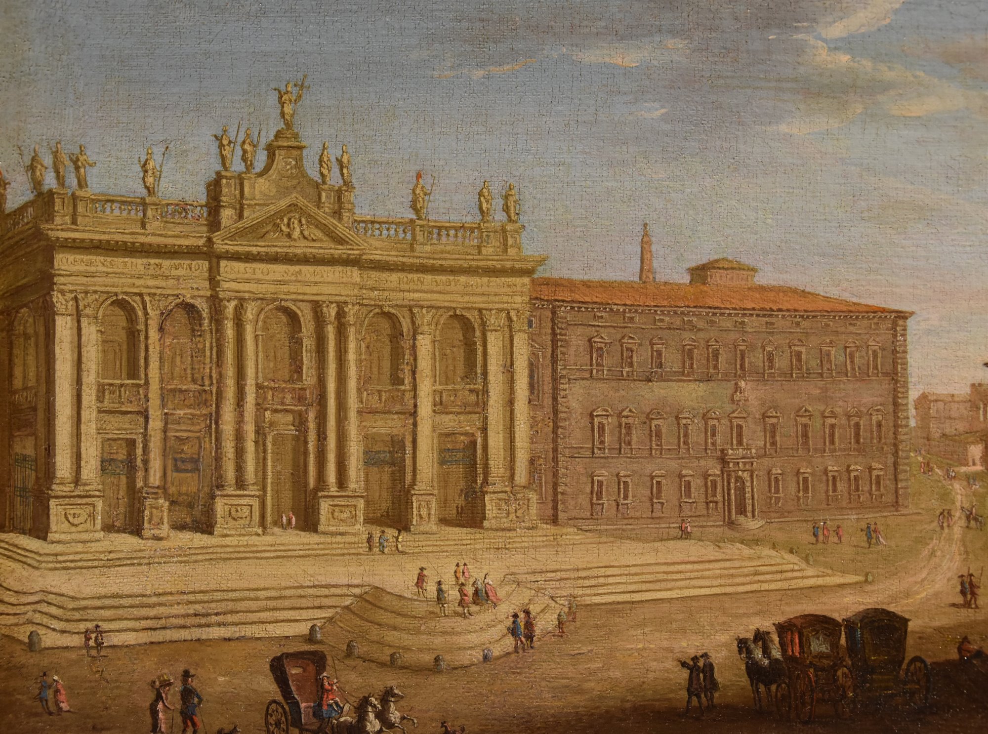 Veduta di Roma con la Basilica di San Giovanni in Laterano